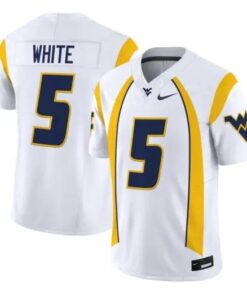 West Virginia Mountaineers Jersey 2026 Throwback Vapor Stitched White by My Store NCAA Football Jerseys
