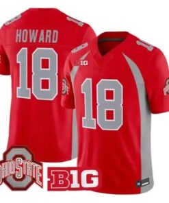Will Howard Jersey #18 Ohio State Buckeyes 1990 Throwback 2026 Stitched by My Store NCAA Football Jerseys