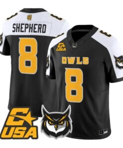 Xavier Shepherd Jersey #8 Kennesaw State Owls 2026 Limited Stitched by My Store NCAA Football Jerseys