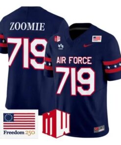 Zoomie Jersey #719 Air Force Falcons 2026 Freedom 250 Vapor Stitched by My Store NCAA Football Jerseys