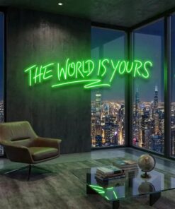 The World Is Yours Led Neon Sign Light - Upbeat Your Life by VN339