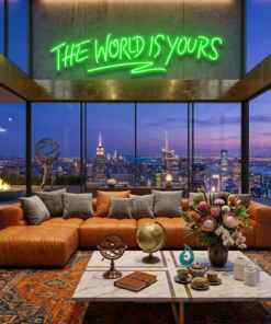 The World Is Yours Led Neon Sign Light - Upbeat Your Life by VN339