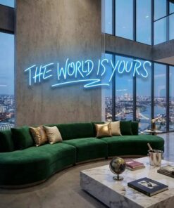 The World Is Yours Led Neon Sign Light - Upbeat Your Life by VN339