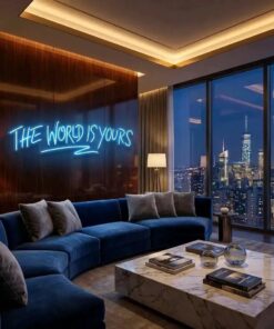 The World Is Yours Led Neon Sign Light - Upbeat Your Life by VN339