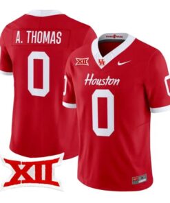 Amare Thomas Jersey #0 Houston Cougars 2026 Football Limited Stitched by My Store NCAA Football Jerseys