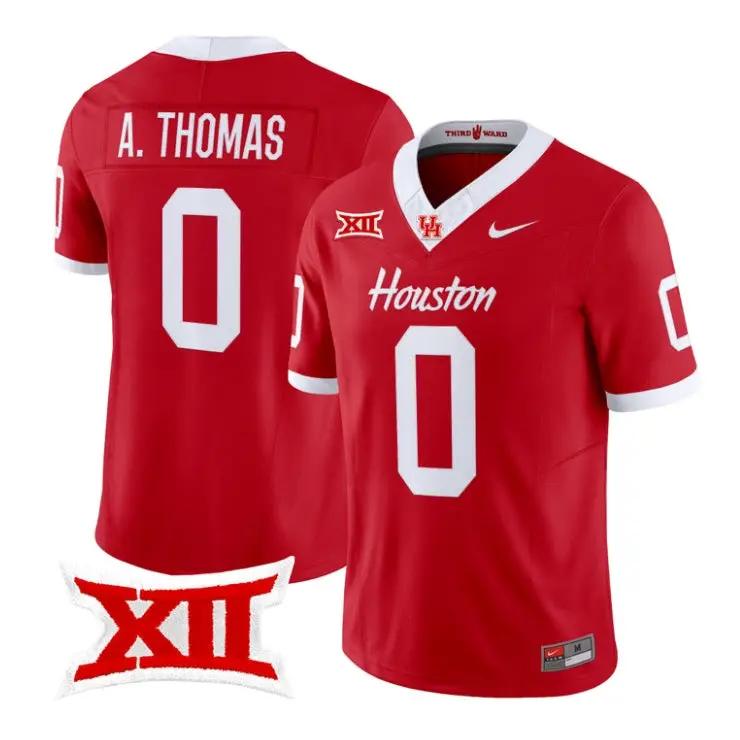 Amare_Thomas_Jersey_0_Houston_Cougars_2026_Football_Limited_Stitched_Red - Daily Sport Fan Amare Thomas Jersey #0 Houston Cougars 2026 Football Limited Stitched by My Store NCAA Football Jerseys