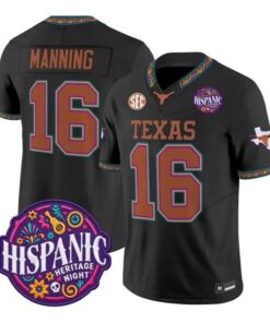 Arch Manning Jersey #16 Texas Longhorns 2026 Latino Heritage Stitched