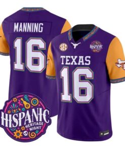 Arch Manning Jersey #16 Texas Longhorns 2026 Latino Heritage Stitched