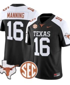 Arch Manning Jersey #16 Texas Longhorns 2026 Vapor Limited Stitched by My Store NCAA Football Jerseys
