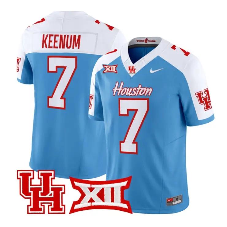 Case Keenum Jersey #7 Houston Cougars 2026 Football Limited Stitched by My Store NCAA Football Jerseys