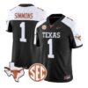 Colin Simmons Jersey #1 Texas Longhorns 2026 Vapor Limited Stitched by My Store NCAA Football Jerseys