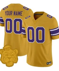 Custom LSU Tigers Jersey 2026 Gridiron Gold Throwback Vapor Limited All Stitched - Daily Sport Fan Custom LSU Tigers Jersey 2026 Gridiron Gold Throwback Vapor Limited All Stitched