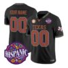 Custom Texas Longhorns Jersey 2026 Latino Heritage Month Vapor Stitched