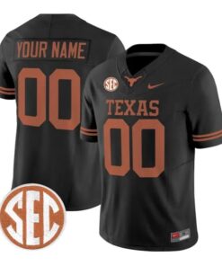 Custom Texas Longhorns Jersey Name and Number 2026 Limited Stitched