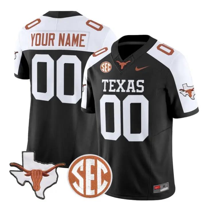 Custom Texas Longhorns Jersey Name and Number 2026 Limited Stitched