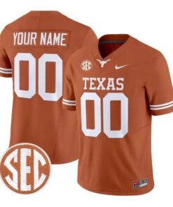 Custom Texas Longhorns Jersey Name and Number 2026 Limited Stitched
