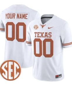 Custom Texas Longhorns Jersey Name and Number 2026 Limited Stitched