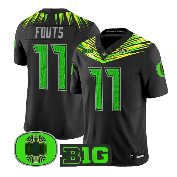 DanFoutsJersey_11OregonDucks2026OriginofSpeedVaporLimitedStitched - Daily Sport Fan Dan Fouts Jersey #11 Oregon Ducks 2026 Origin of Speed Vapor Limited Stitched by My Store NCAA Football Jerseys