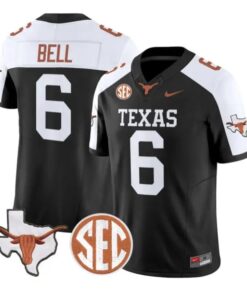 Dia Bell Jersey #6 Texas Longhorns 2026 Vapor Limited All Stitched by My Store NCAA Football Jerseys