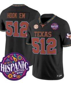 Hook 'Em Jersey #512 Texas Longhorns 2026 Latino Heritage All Stitched