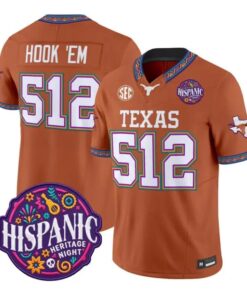 Hook 'Em Jersey #512 Texas Longhorns 2026 Latino Heritage All Stitched