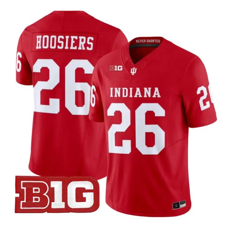 Hoosiers_Jersey_26_Indiana_Hoosiers_2026_Football_Vapor_Stitched_Crimson - Daily Sport Fan Hoosiers Jersey #26 Indiana Hoosiers 2026 Football Vapor Stitched by My Store NCAA Football Jerseys