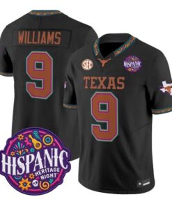 Jonah Williams Jersey #9 Texas Longhorns 2026 Latino Heritage Stitched