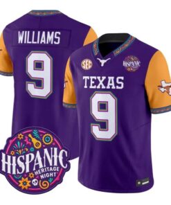 Jonah Williams Jersey #9 Texas Longhorns 2026 Latino Heritage Stitched
