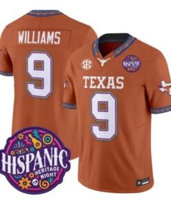 Jonah Williams Jersey #9 Texas Longhorns 2026 Latino Heritage Stitched