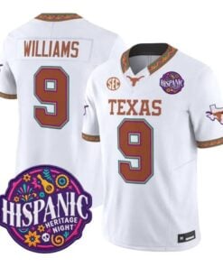 Jonah Williams Jersey #9 Texas Longhorns 2026 Latino Heritage Stitched