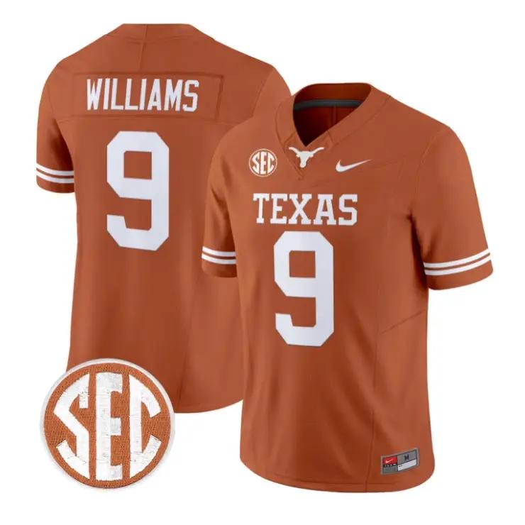 Jonah Williams Jersey #9 Texas Longhorns 2026 Limited All Stitched