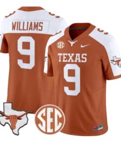 Jonah Williams Jersey #9 Texas Longhorns 2026 Limited All Stitched