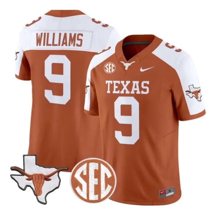 Jonah Williams Jersey #9 Texas Longhorns 2026 Limited All Stitched