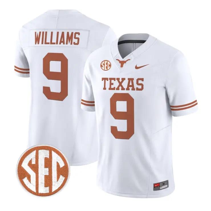 Jonah Williams Jersey #9 Texas Longhorns 2026 Limited All Stitched