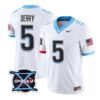 Josh Derry Jersey #5 UCF Knights 2026 Mission X Football Vapor Limited Stitched by My Store NCAA Football Jerseys