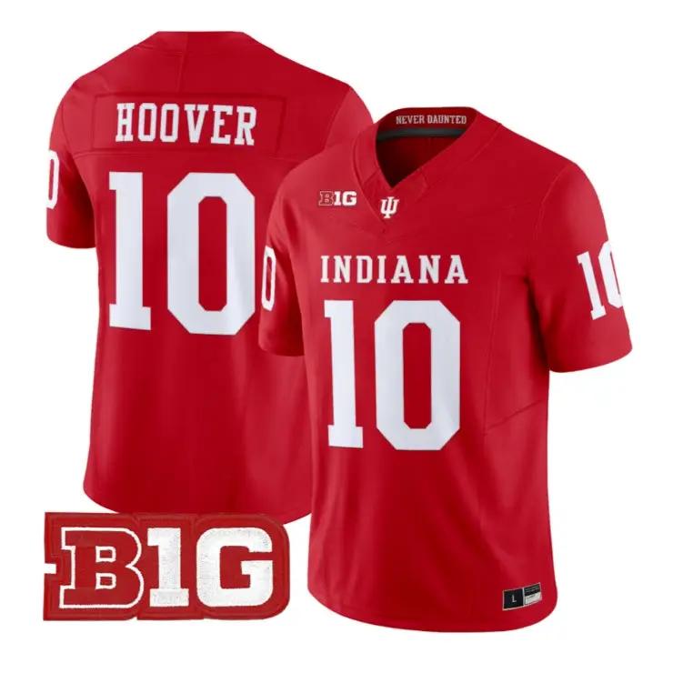 Josh_Hoover_Jersey_10_Indiana_Hoosiers_2026_Football_All_Stitched_Crimson - Daily Sport Fan Josh Hoover Jersey #10 Indiana Hoosiers 2026 Football All Stitched by My Store NCAA Football Jerseys