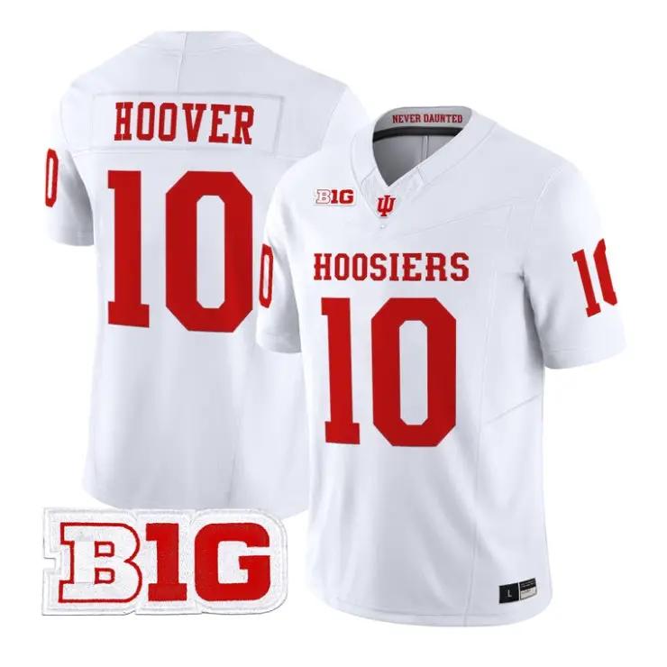 Josh_Hoover_Jersey_10_Indiana_Hoosiers_2026_Football_All_Stitched_White - Daily Sport Fan Josh Hoover Jersey #10 Indiana Hoosiers 2026 Football All Stitched by My Store NCAA Football Jerseys