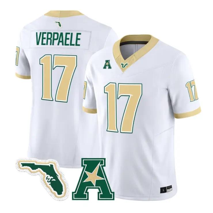 KevinWadeVerpaeleJersey_17SouthFloridaBulls2026VaporLimitedStitched - Daily Sport Fan Kevin Wade Verpaele Jersey #17 South Florida Bulls 2026 Vapor Limited Stitched by My Store NCAA Football Jerseys