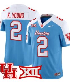 Koby Young Jersey #2 Houston Cougars 2026 Football Limited Stitched by My Store NCAA Football Jerseys
