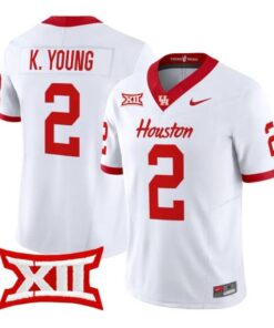 Koby Young Jersey #2 Houston Cougars 2026 Football Limited Stitched by My Store NCAA Football Jerseys