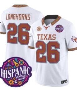Longhorns Jersey #26 Texas Longhorns 2026 Latino Heritage All Stitched