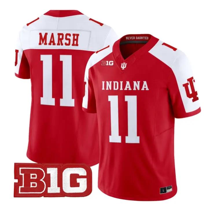 Nick Marsh Jersey #11 Indiana Hoosiers 2026 Football All Stitched by My Store NCAA Football Jerseys