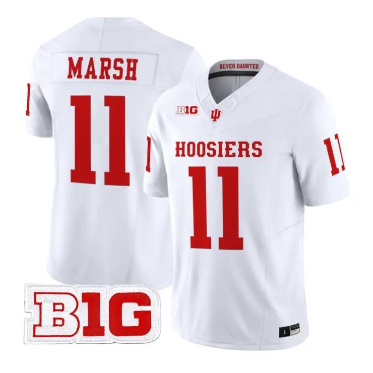 Nick Marsh Jersey #11 Indiana Hoosiers 2026 Football All Stitched by My Store NCAA Football Jerseys