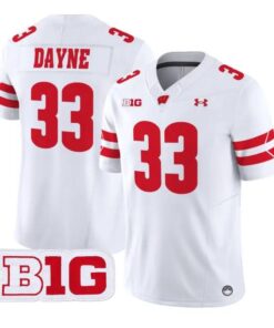 Ron Dayne Jersey #33 Wisconsin Badgers 2026 Vapor Limited Stitched by My Store NCAA Football Jerseys
