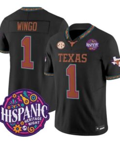 Ryan Wingo Jersey #1 Texas Longhorns 2026 Latino Heritage All Stitched