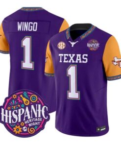 Ryan Wingo Jersey #1 Texas Longhorns 2026 Latino Heritage All Stitched
