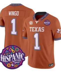 Ryan Wingo Jersey #1 Texas Longhorns 2026 Latino Heritage All Stitched