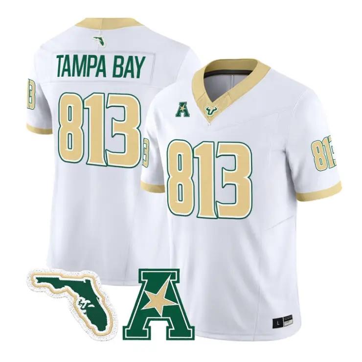 TampaBayJersey_813SouthFloridaBulls2026TheGoldStandardVaporStitched - Daily Sport Fan Tampa Bay Jersey #813 South Florida Bulls 2026 The Gold Standard Vapor Stitched by My Store NCAA Football Jerseys