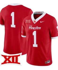 Team Jersey #1 Houston Cougars 2026 Football Vapor Limited Stitched by My Store NCAA Football Jerseys