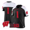 Team Jersey #1 Wisconsin Badgers 2026 Football Vapor Limited Stitched by My Store NCAA Football Jerseys